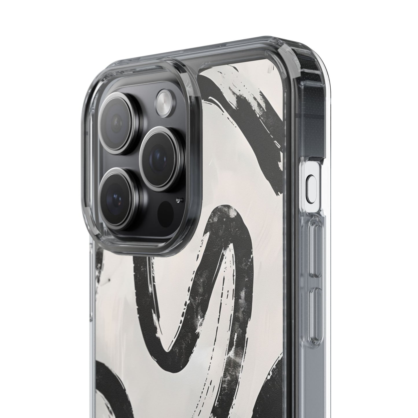 Modern Abstract Clear Phone Case, Trendy Cellphone Protector, Minimalist Style, Gift for Him or Her, Unique Phone Cover