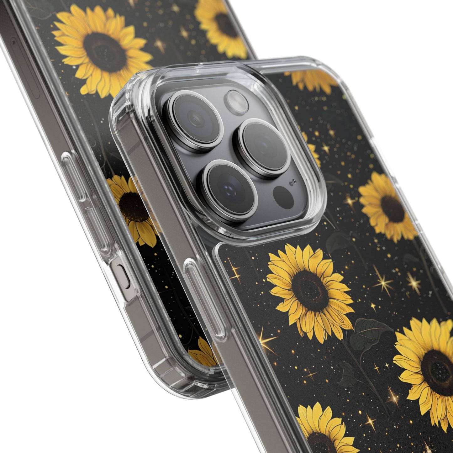 Sunflower Clear Phone Case - Floral Design for Nature Lovers