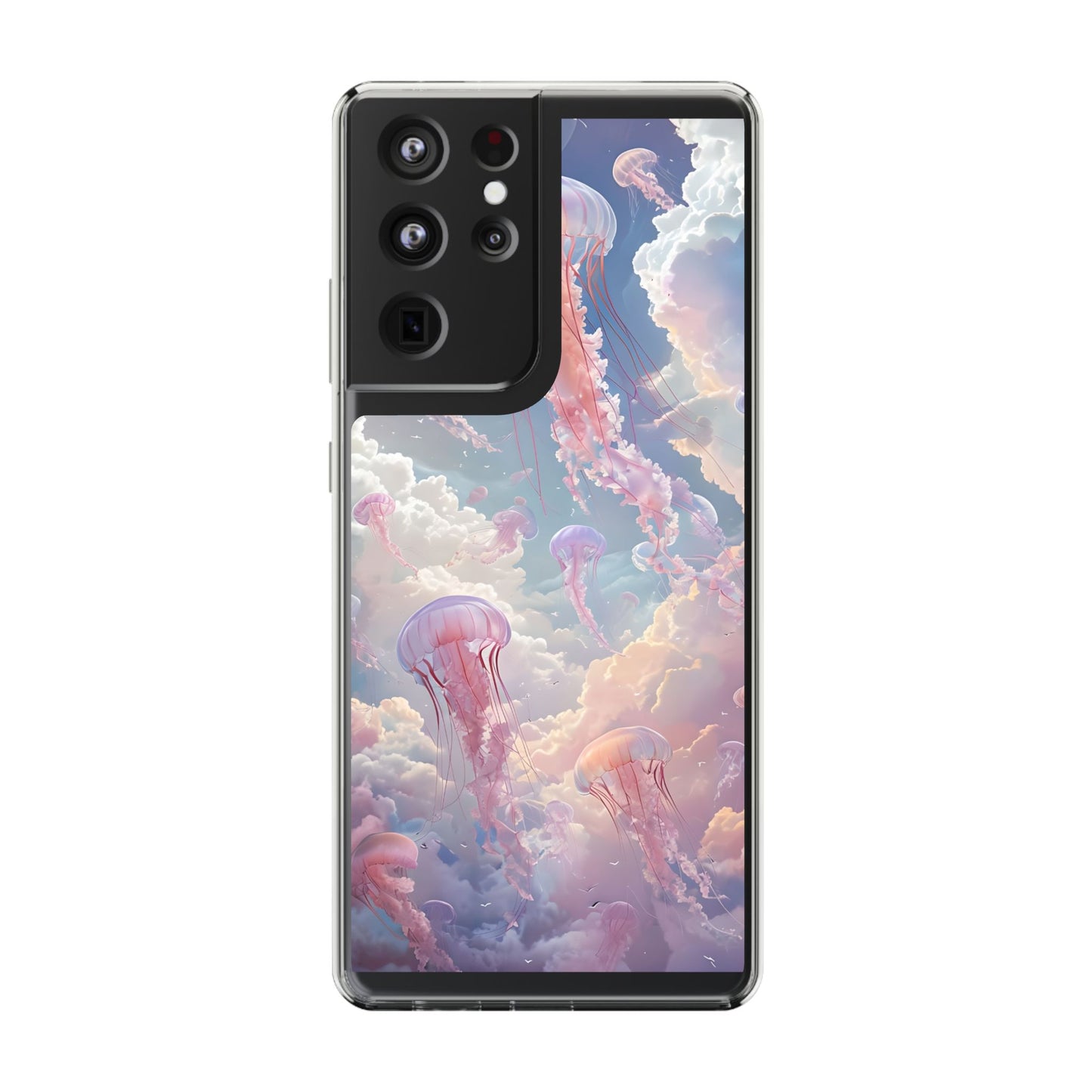 Dreamy Jellyfish Clear Phone Case - Aesthetic Ocean Design