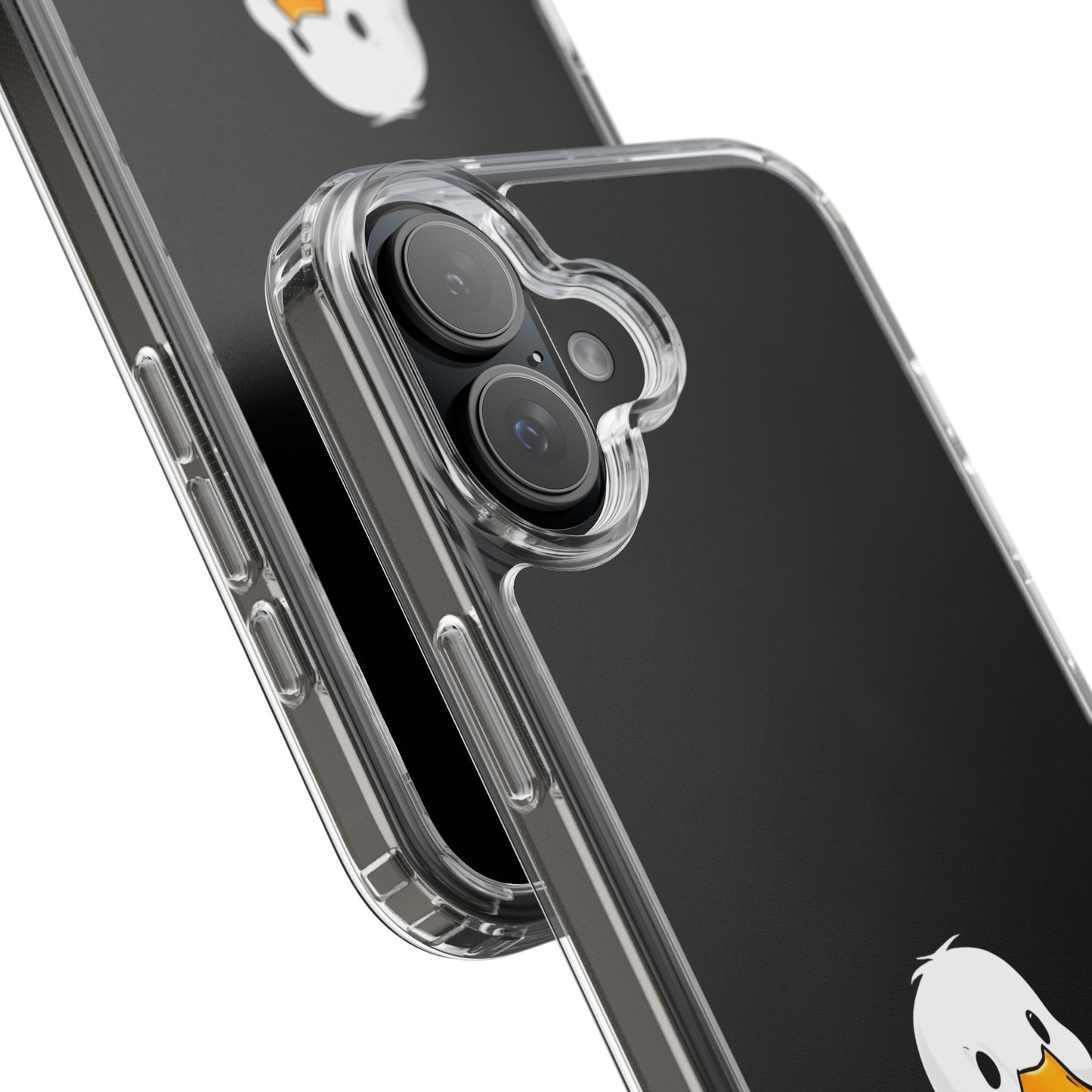 Cute Duck Clear Phone Case - Fun Animal Design for iPhone