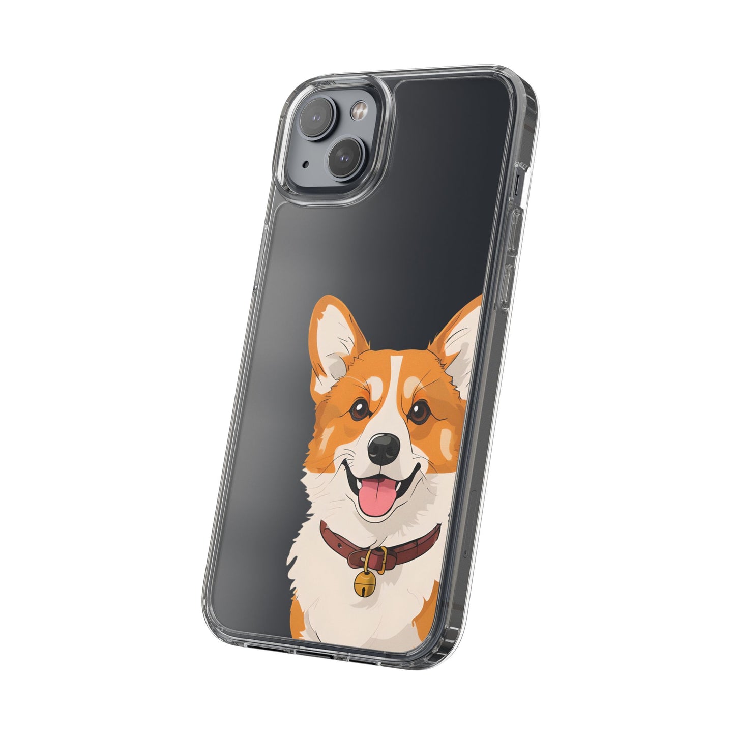 Cute Corgi Clear Phone Case - Pet Lover's Accessory