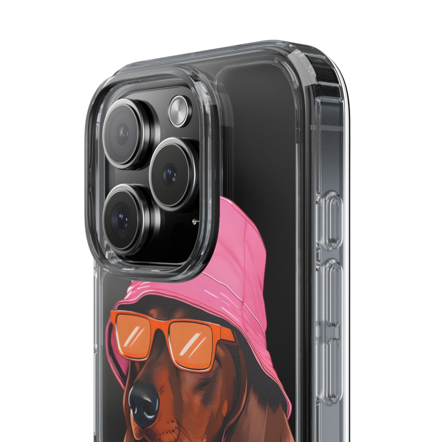 Cool Dachshund Clear Phone Case - Stylish Dog Design for Pet Lovers