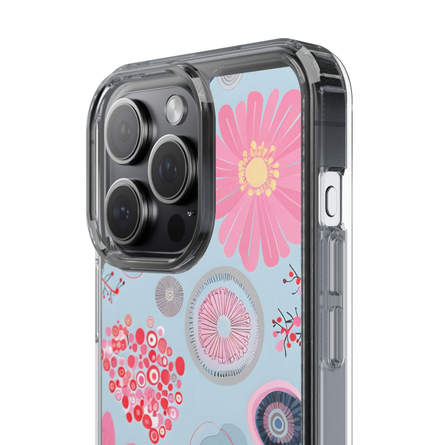 Floral Clear Phone Case - Bright & Colorful Design for Flower Lovers
