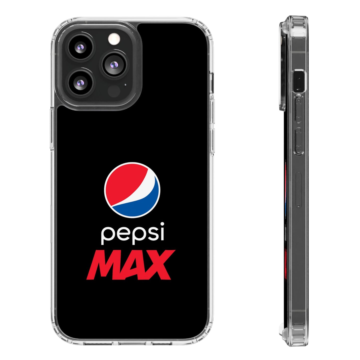 Pepsi Max Clear Phone Case - Sleek Protection for Beverage Lovers