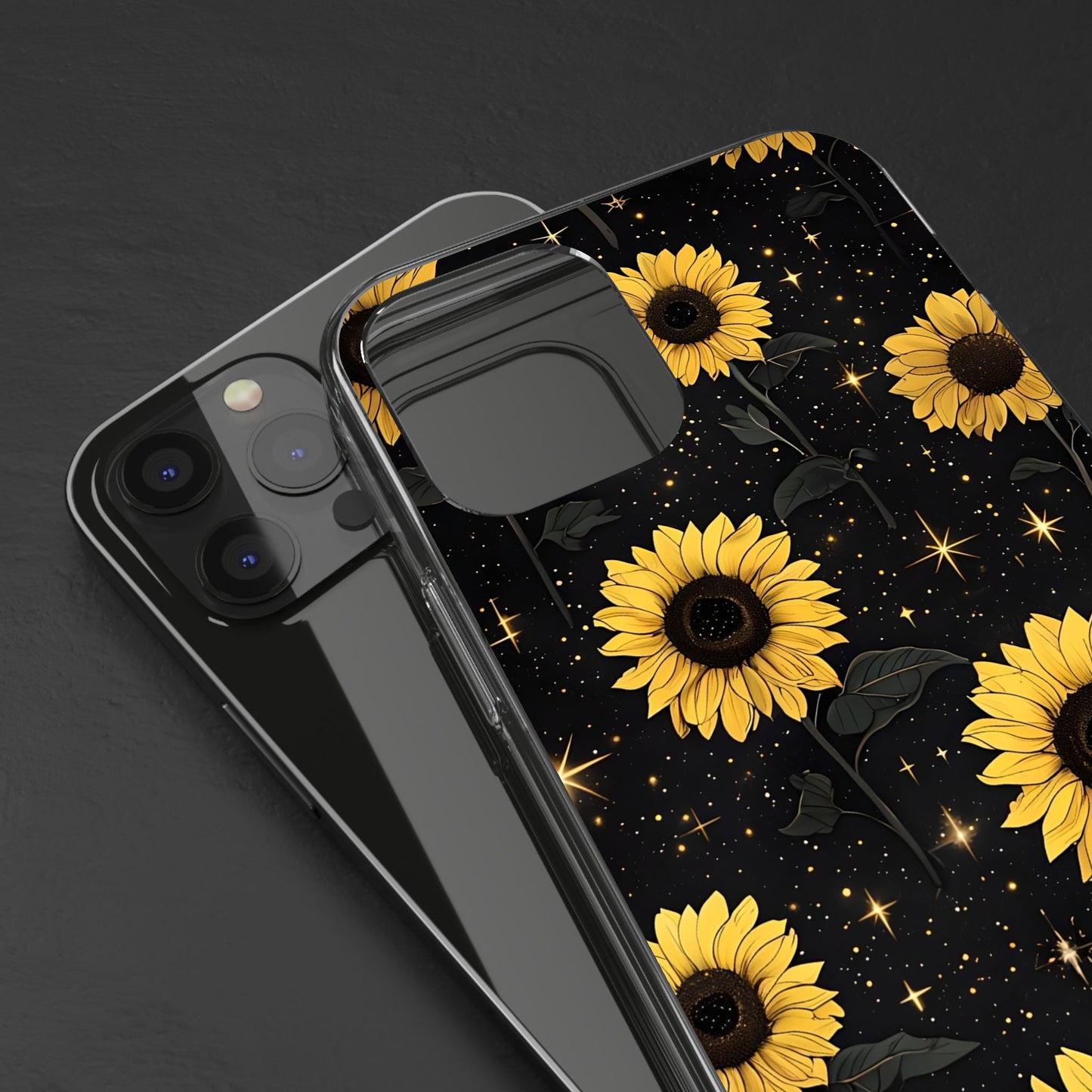 Sunflower Clear Phone Case - Floral Design for Nature Lovers