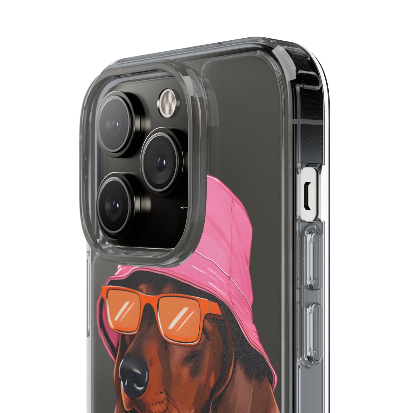 Cool Dachshund Clear Phone Case - Stylish Dog Design for Pet Lovers