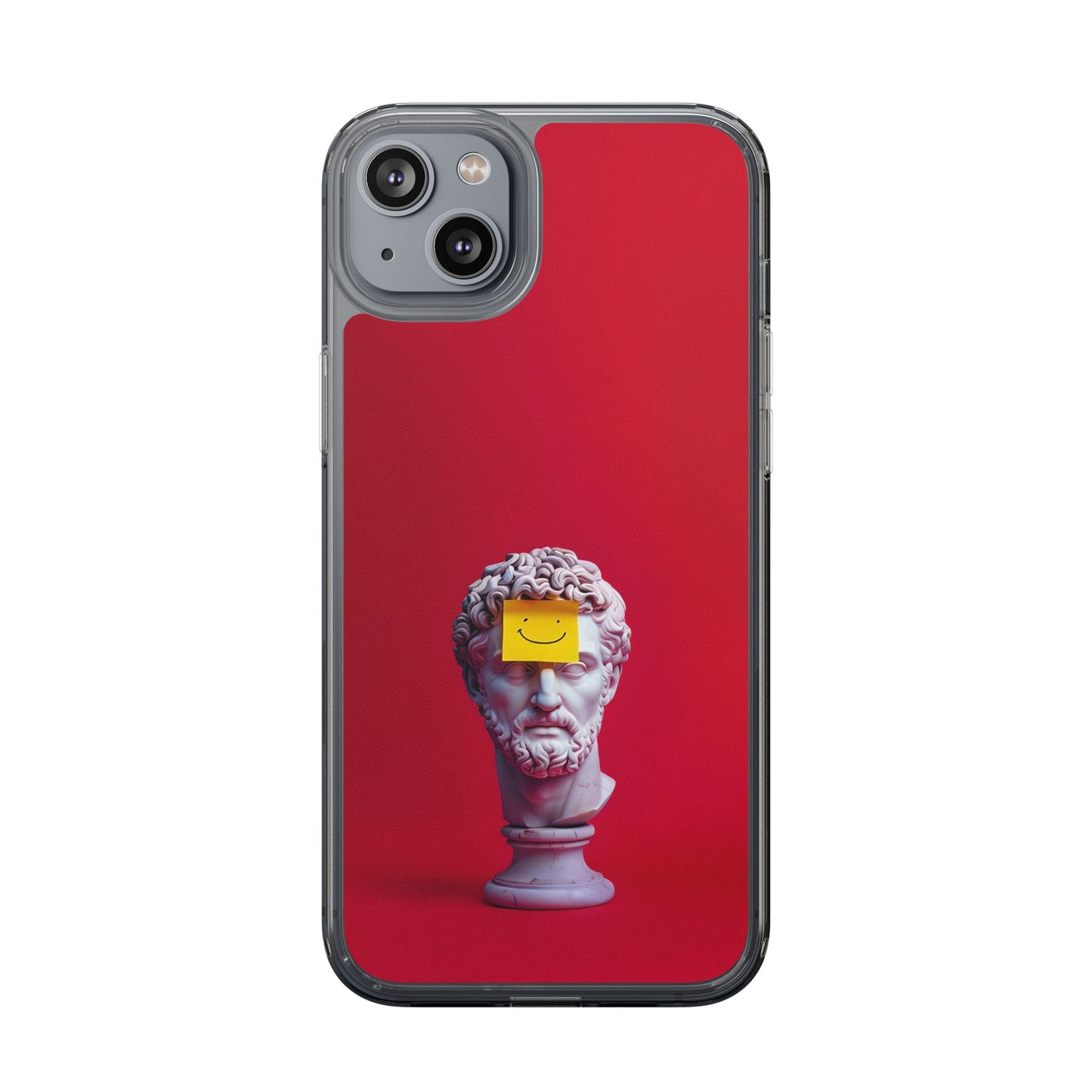 Clear Case with Smiley Face Design