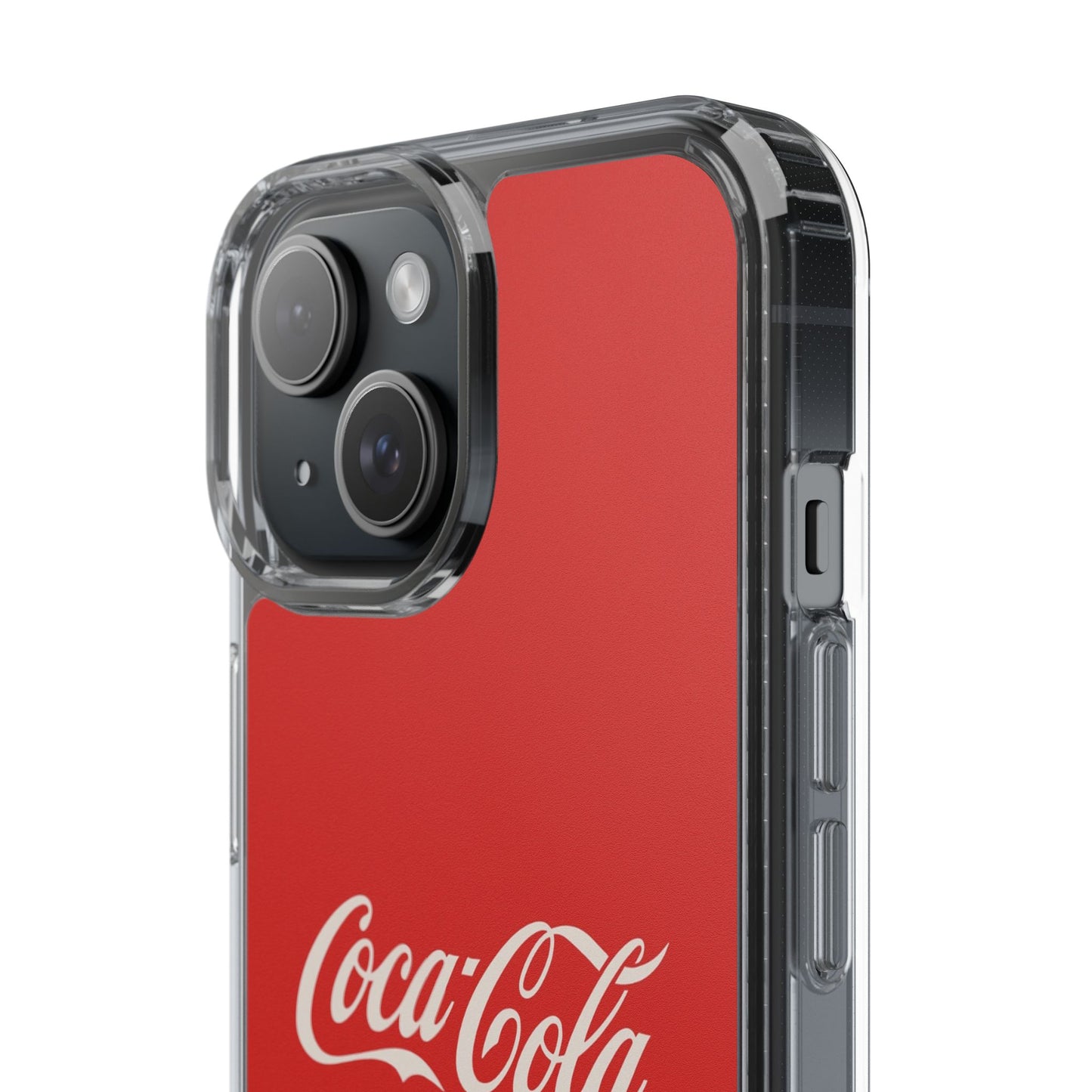 Coca-Cola Clear Phone Cases, Retro Style, Gift for Cola Lovers, Trendy Accessories, Customizable Phone Cover, Fun Collectible