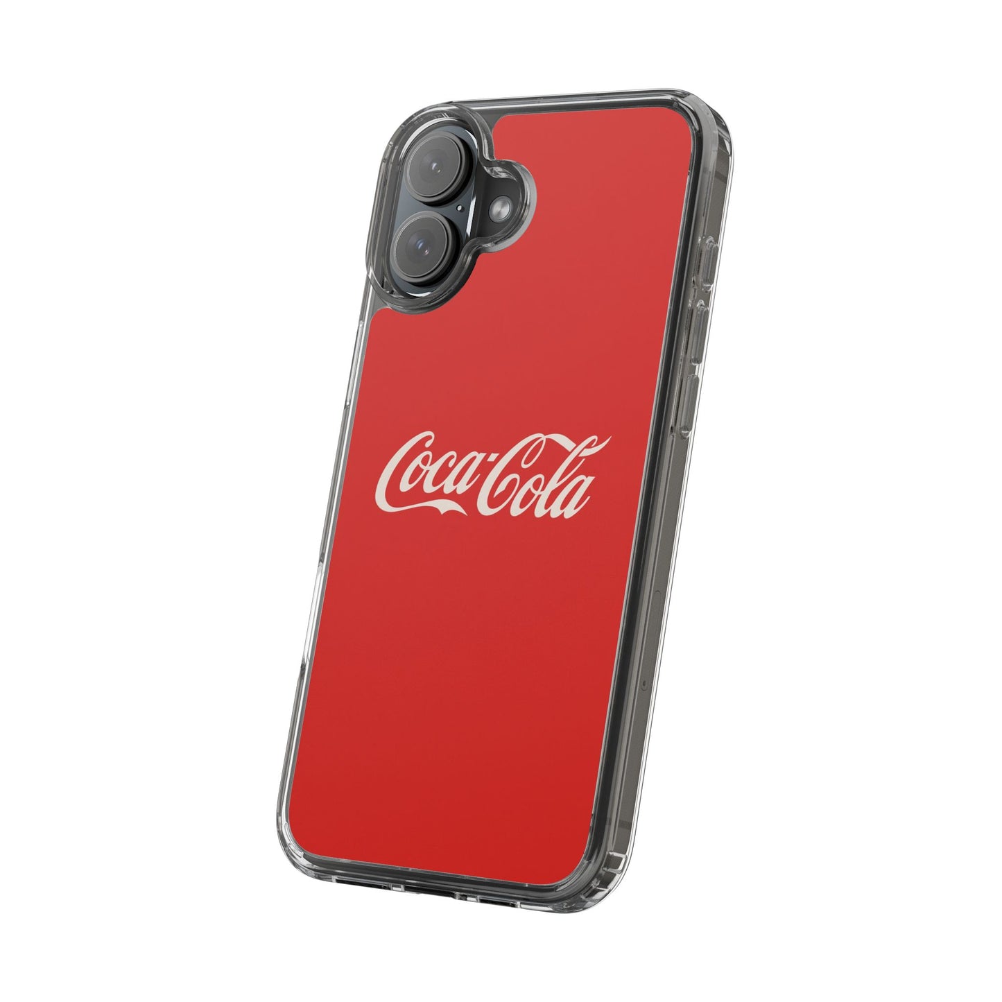 Coca-Cola Clear Phone Cases, Retro Style, Gift for Cola Lovers, Trendy Accessories, Customizable Phone Cover, Fun Collectible