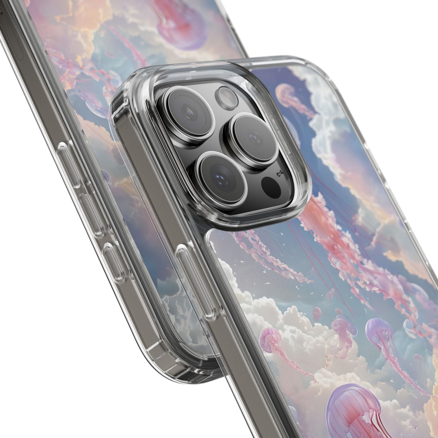 Dreamy Jellyfish Clear Phone Case - Aesthetic Ocean Design