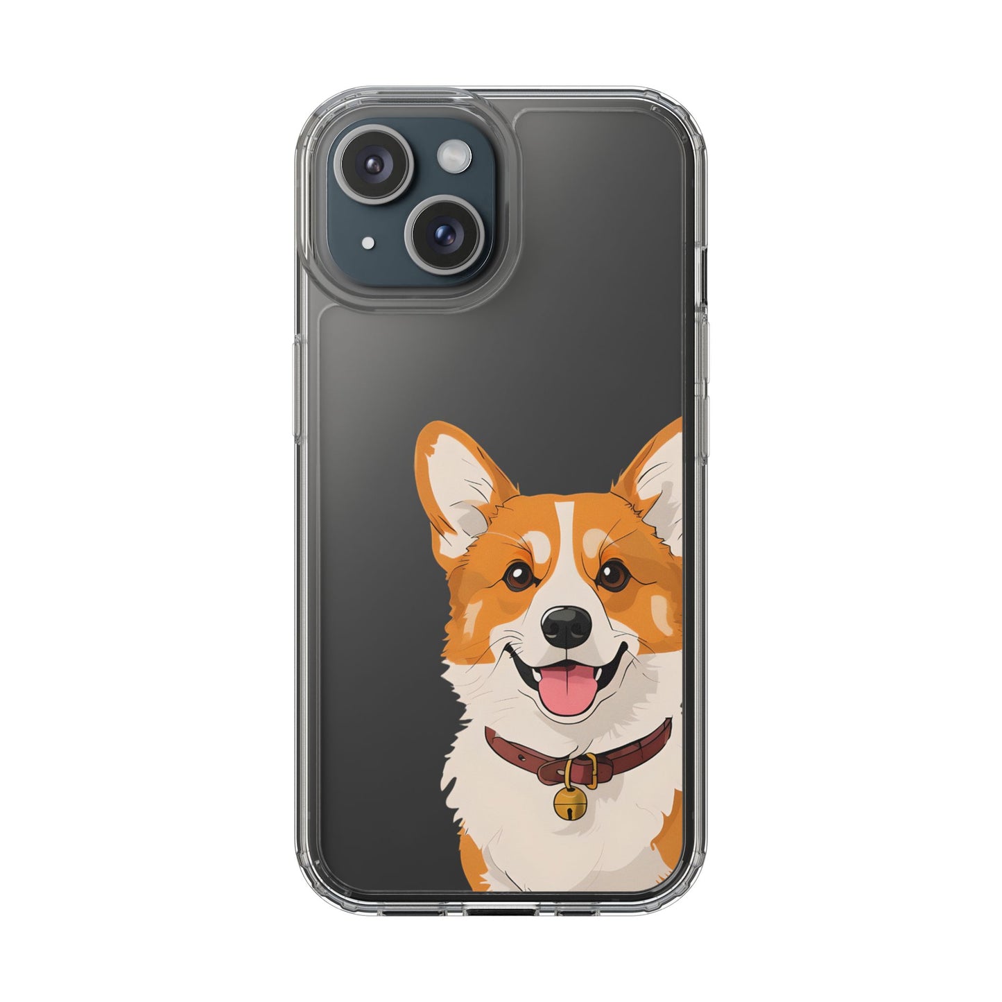 Cute Corgi Clear Phone Case - Pet Lover's Accessory