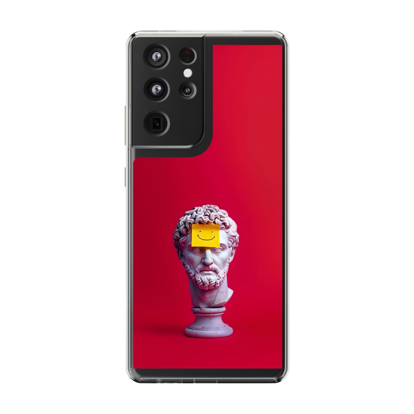 Clear Case with Smiley Face Design