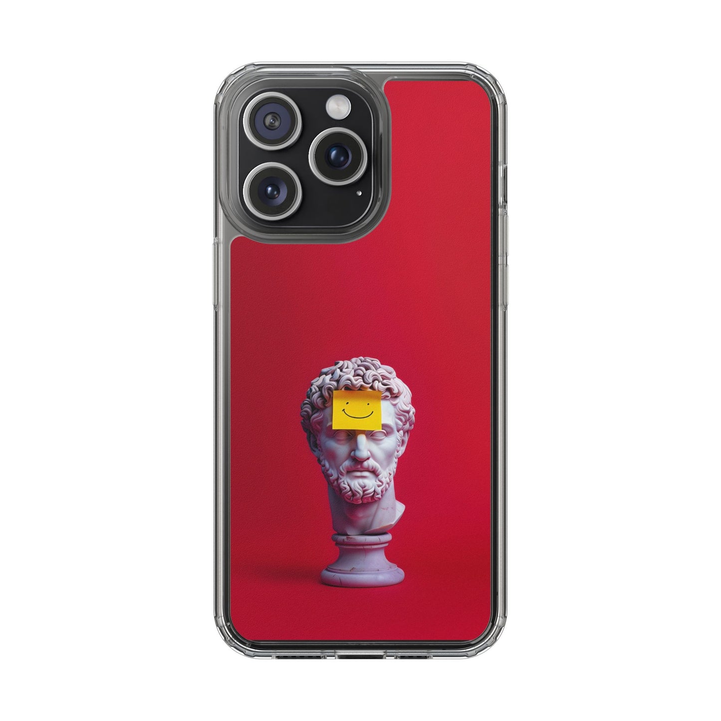 Clear Case with Smiley Face Design