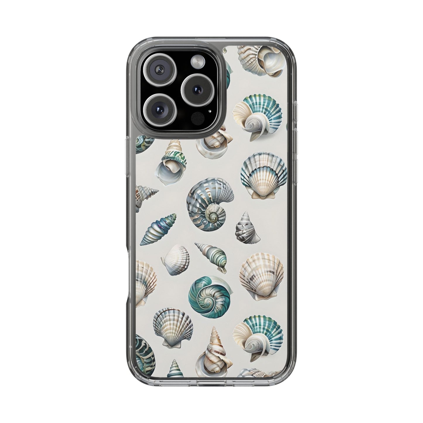 Seashell Clear Phone Case - Coastal Beach Decor
