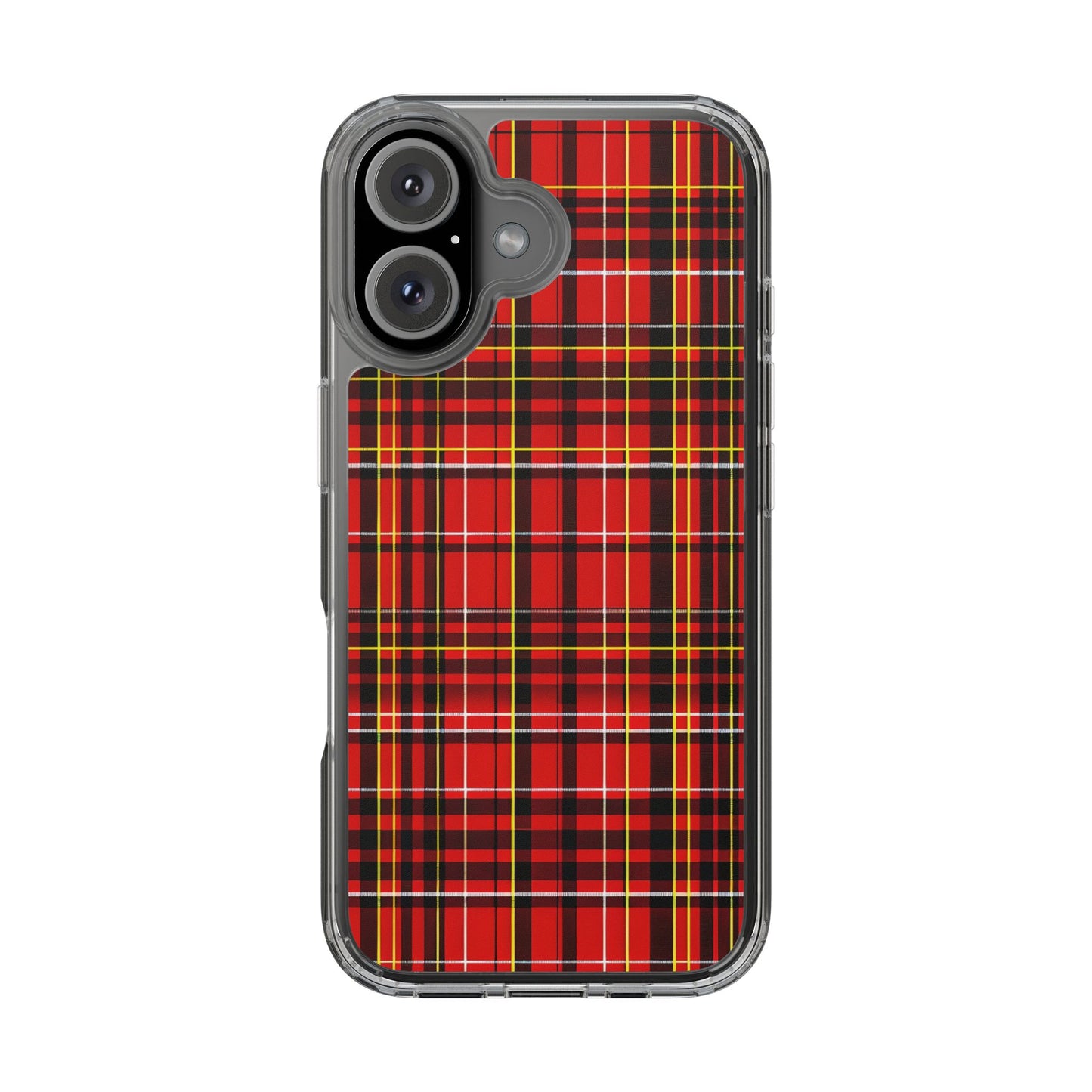 Plaid Clear Phone Case - Stylish and Durable Protective Cover