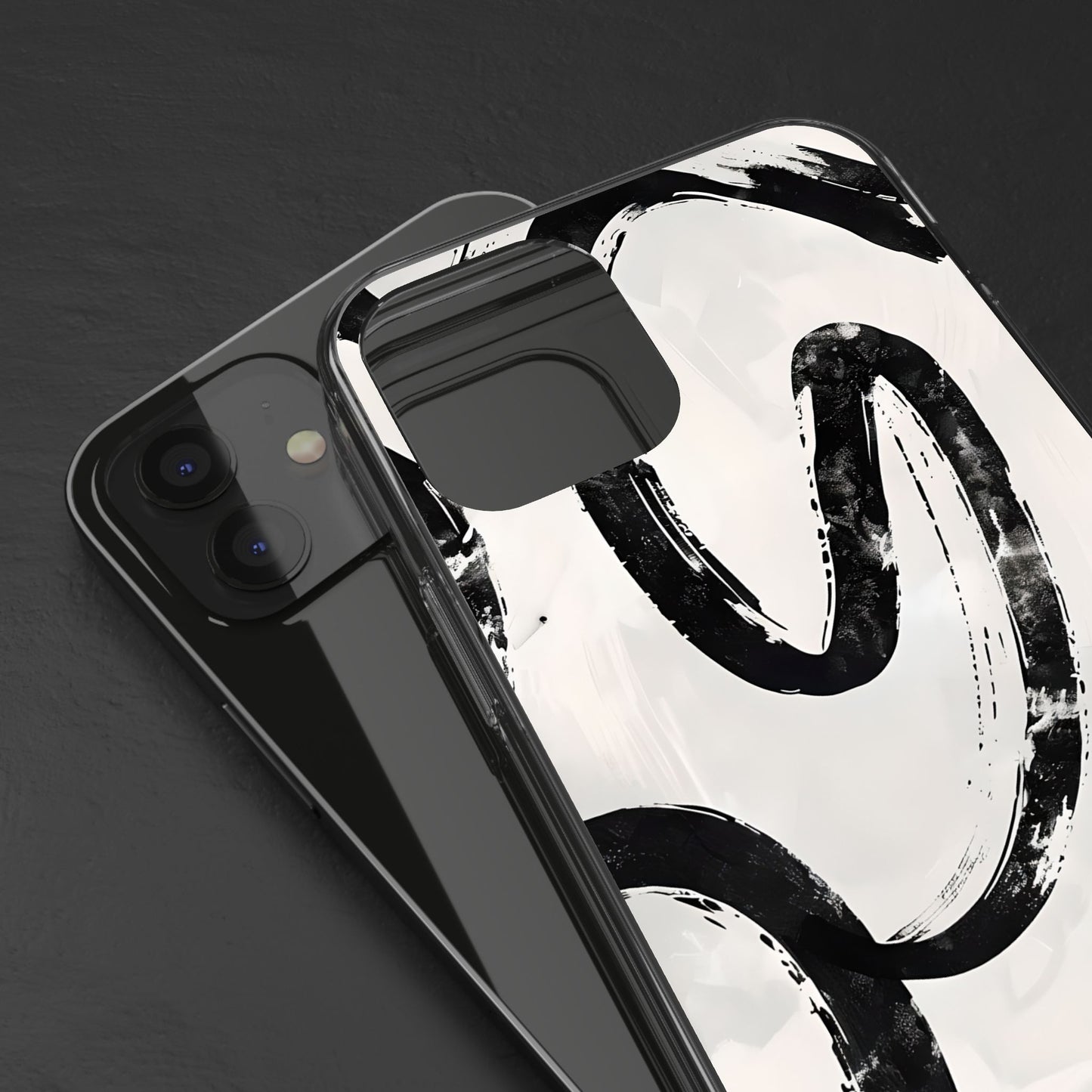 Modern Abstract Clear Phone Case, Trendy Cellphone Protector, Minimalist Style, Gift for Him or Her, Unique Phone Cover