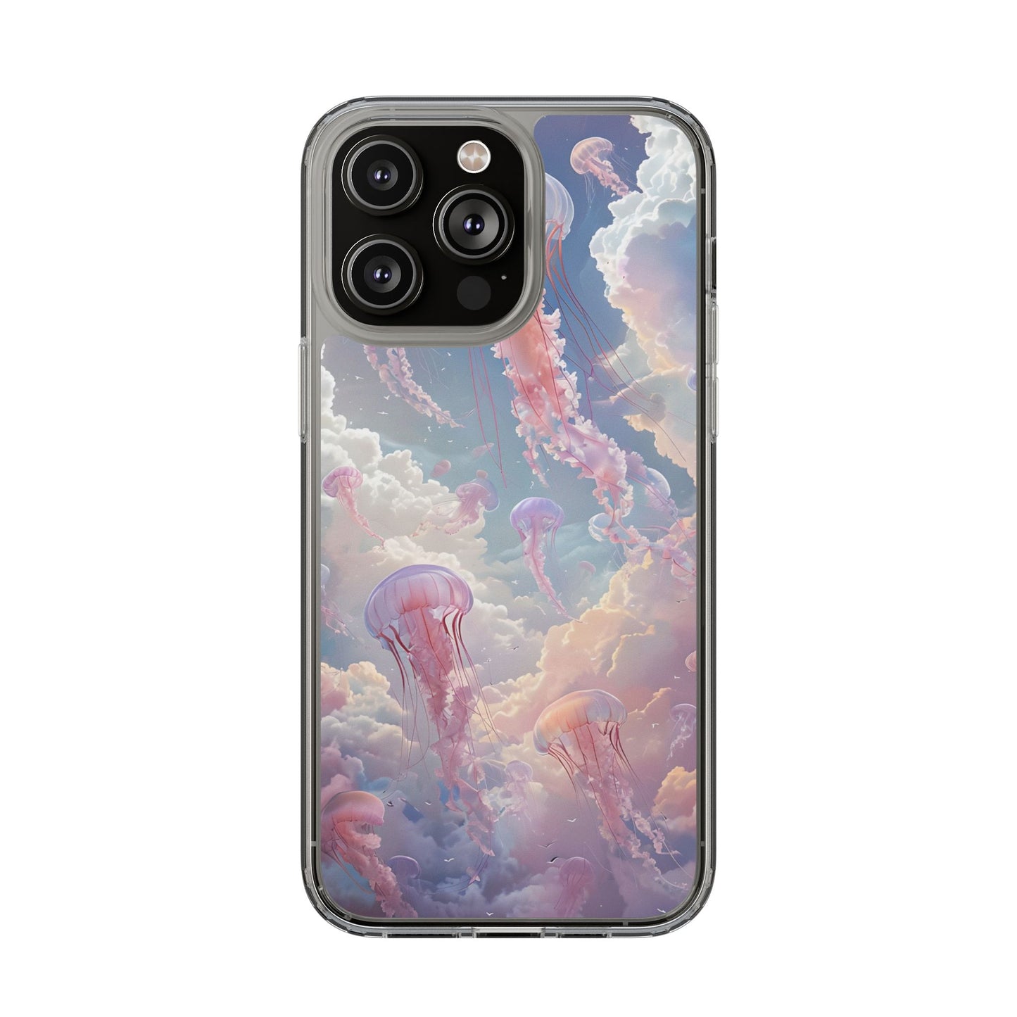 Dreamy Jellyfish Clear Phone Case - Aesthetic Ocean Design