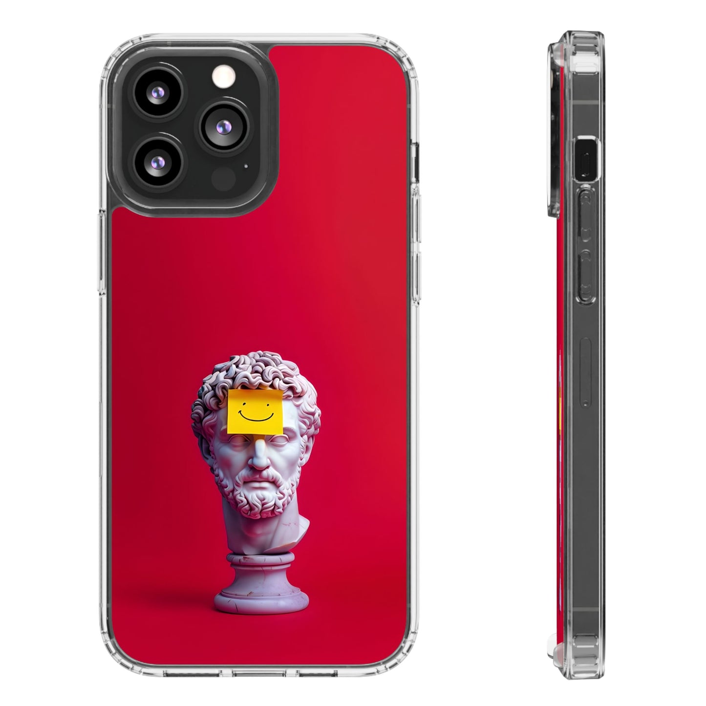 Clear Case with Smiley Face Design