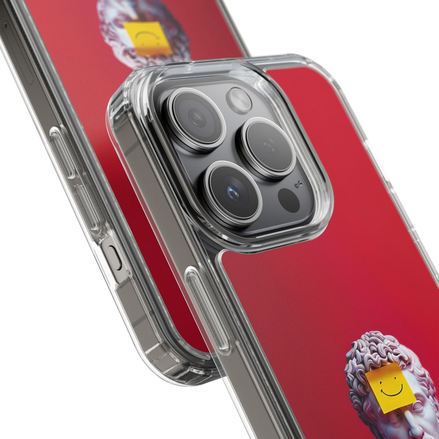 Clear Case with Smiley Face Design