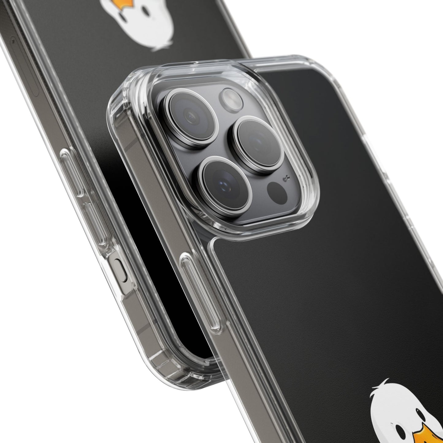 Cute Duck Clear Phone Case - Fun Animal Design for iPhone