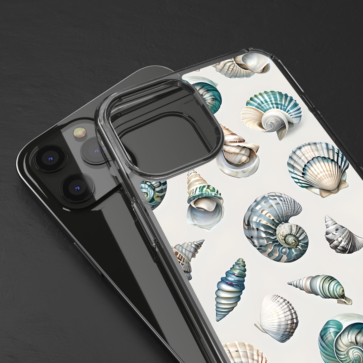 Seashell Clear Phone Case - Coastal Beach Decor