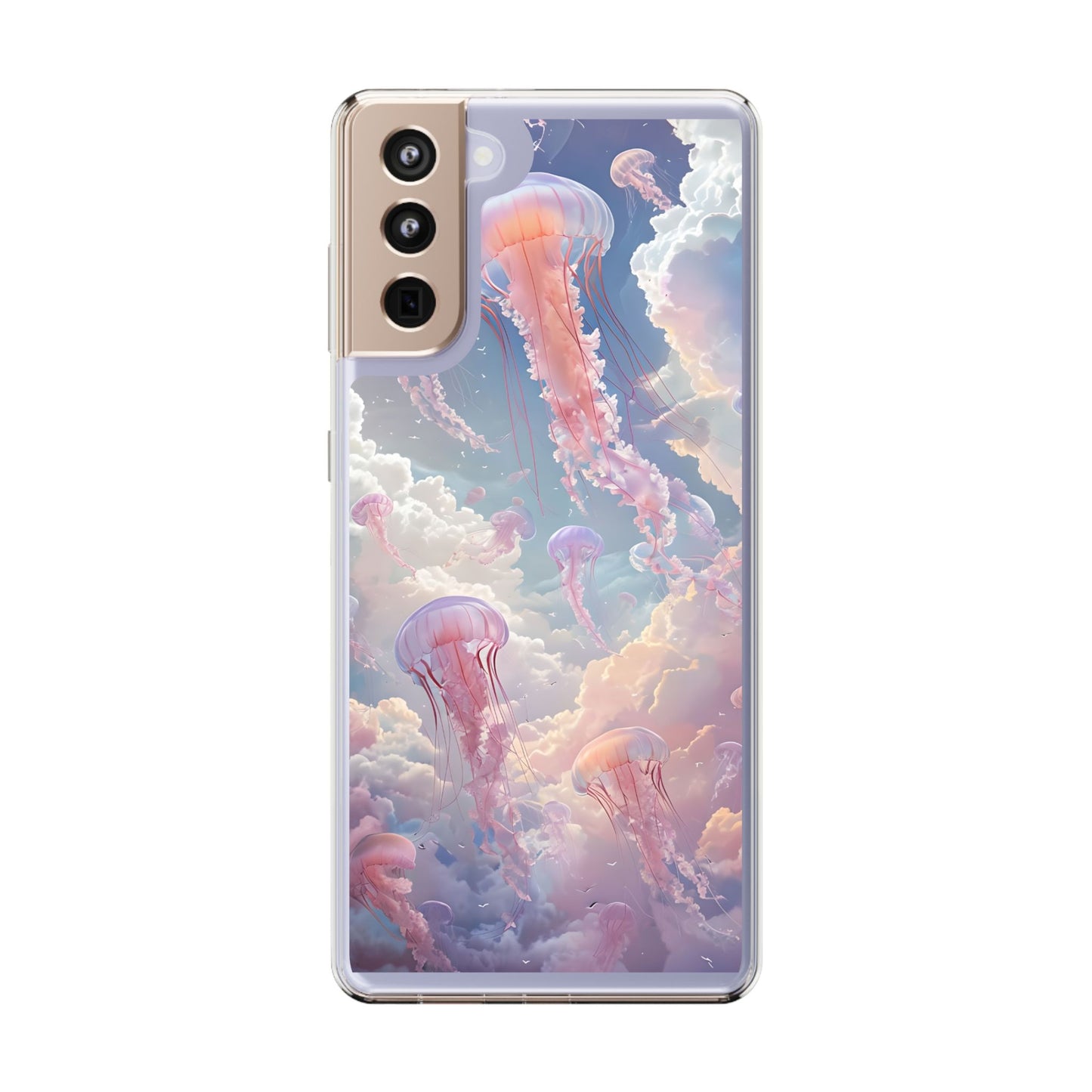 Dreamy Jellyfish Clear Phone Case - Aesthetic Ocean Design