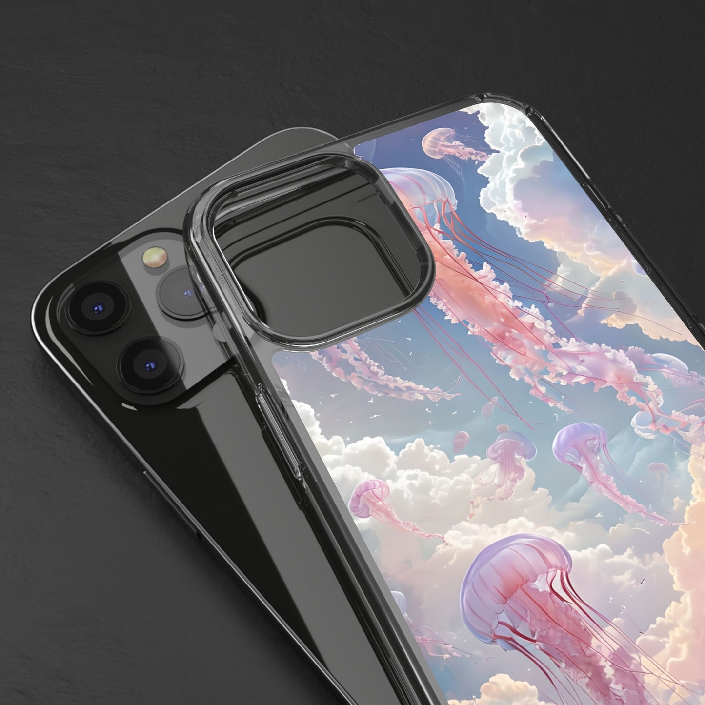 Dreamy Jellyfish Clear Phone Case - Aesthetic Ocean Design