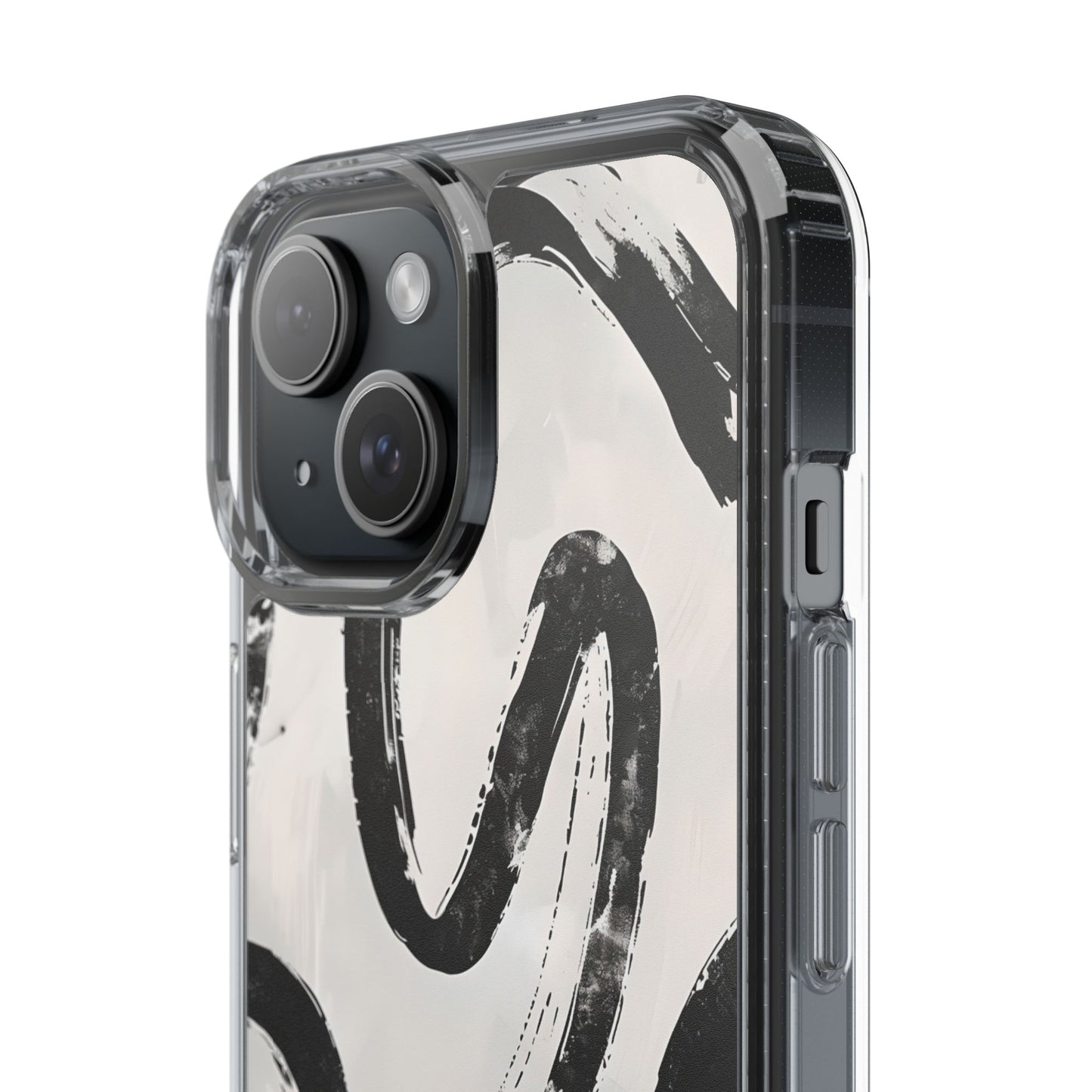 Modern Abstract Clear Phone Case, Trendy Cellphone Protector, Minimalist Style, Gift for Him or Her, Unique Phone Cover