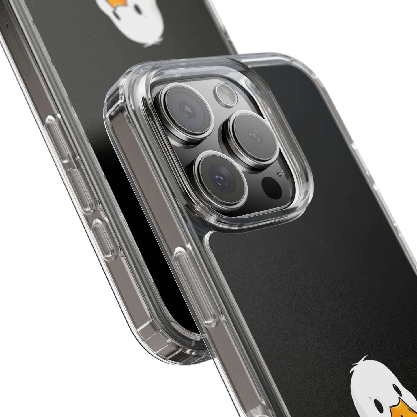 Cute Duck Clear Phone Case - Fun Animal Design for iPhone