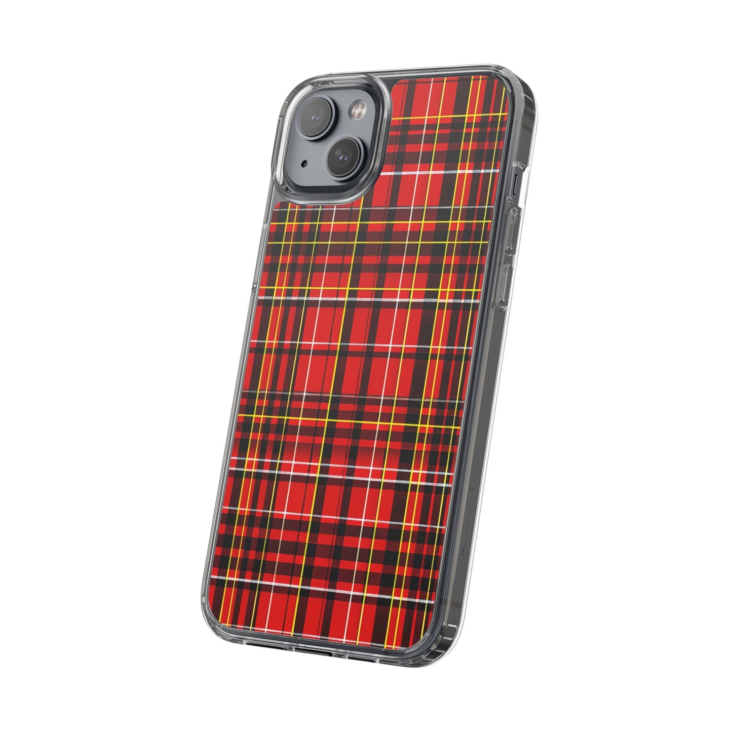 Plaid Clear Phone Case - Stylish and Durable Protective Cover