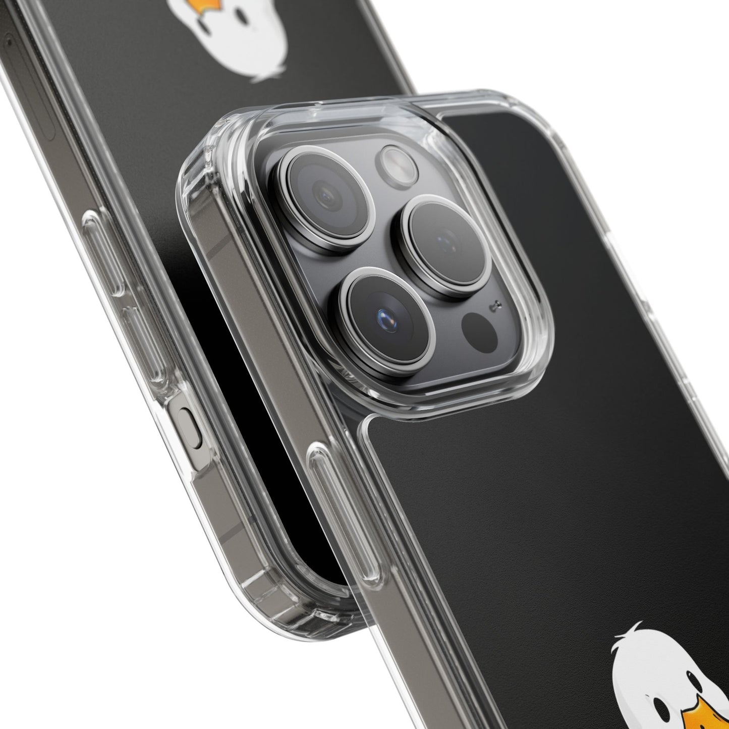 Cute Duck Clear Phone Case - Fun Animal Design for iPhone