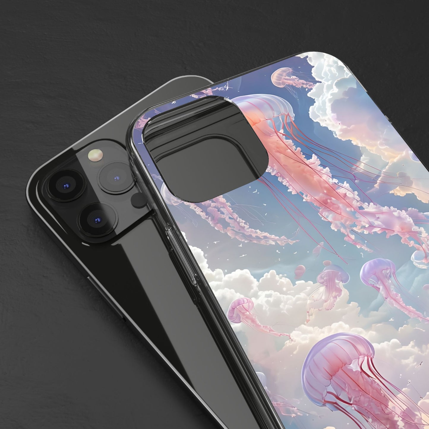 Dreamy Jellyfish Clear Phone Case - Aesthetic Ocean Design