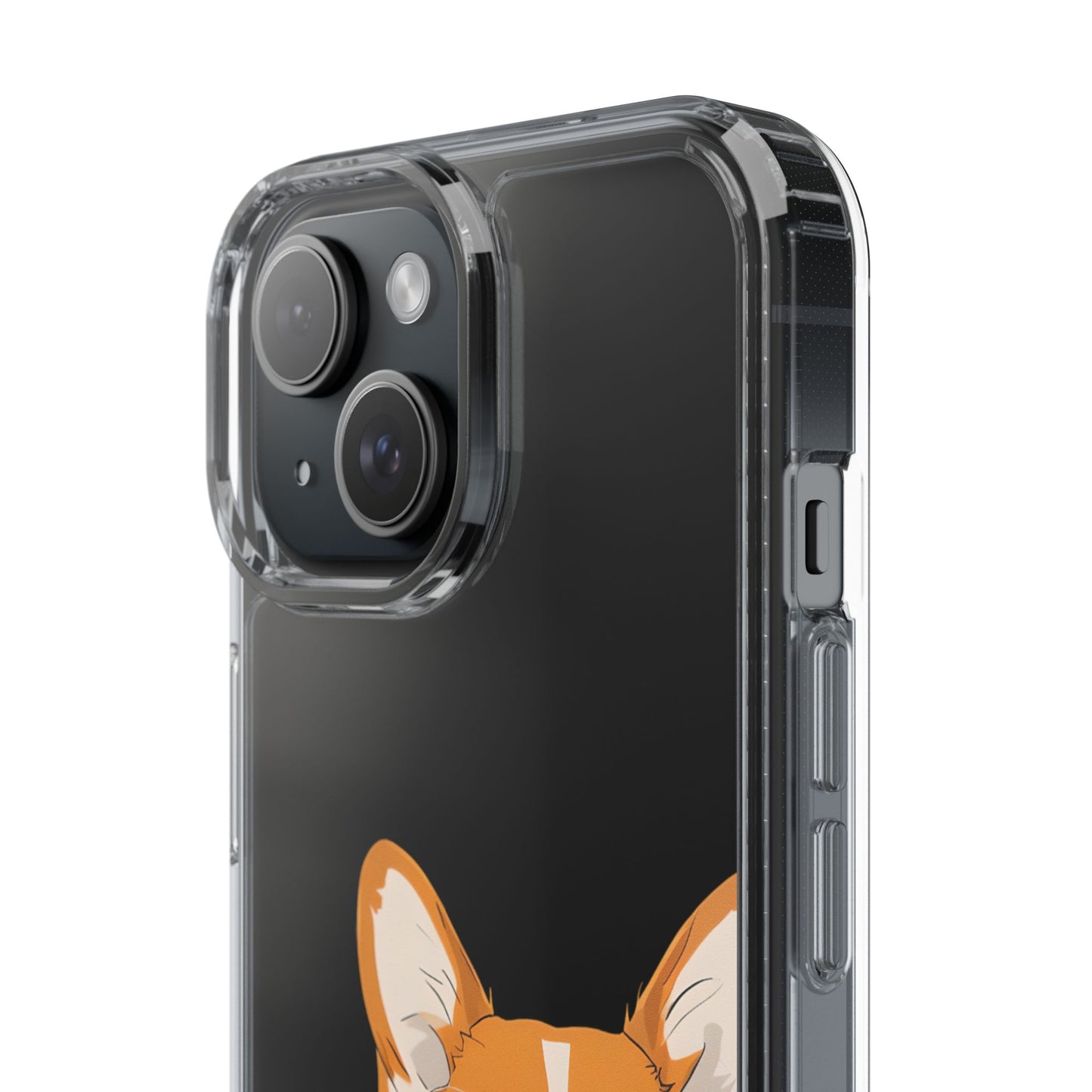 Cute Corgi Clear Phone Case - Pet Lover's Accessory