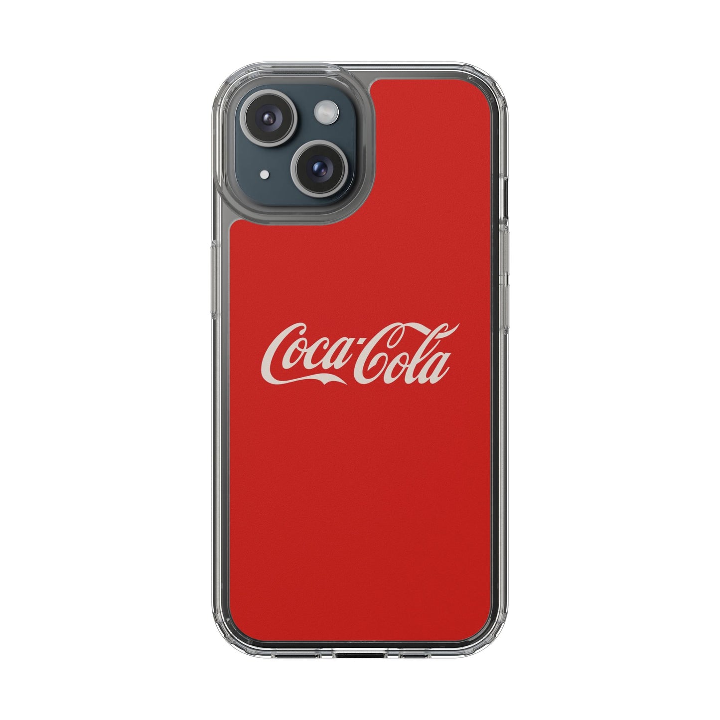Coca-Cola Clear Phone Cases, Retro Style, Gift for Cola Lovers, Trendy Accessories, Customizable Phone Cover, Fun Collectible