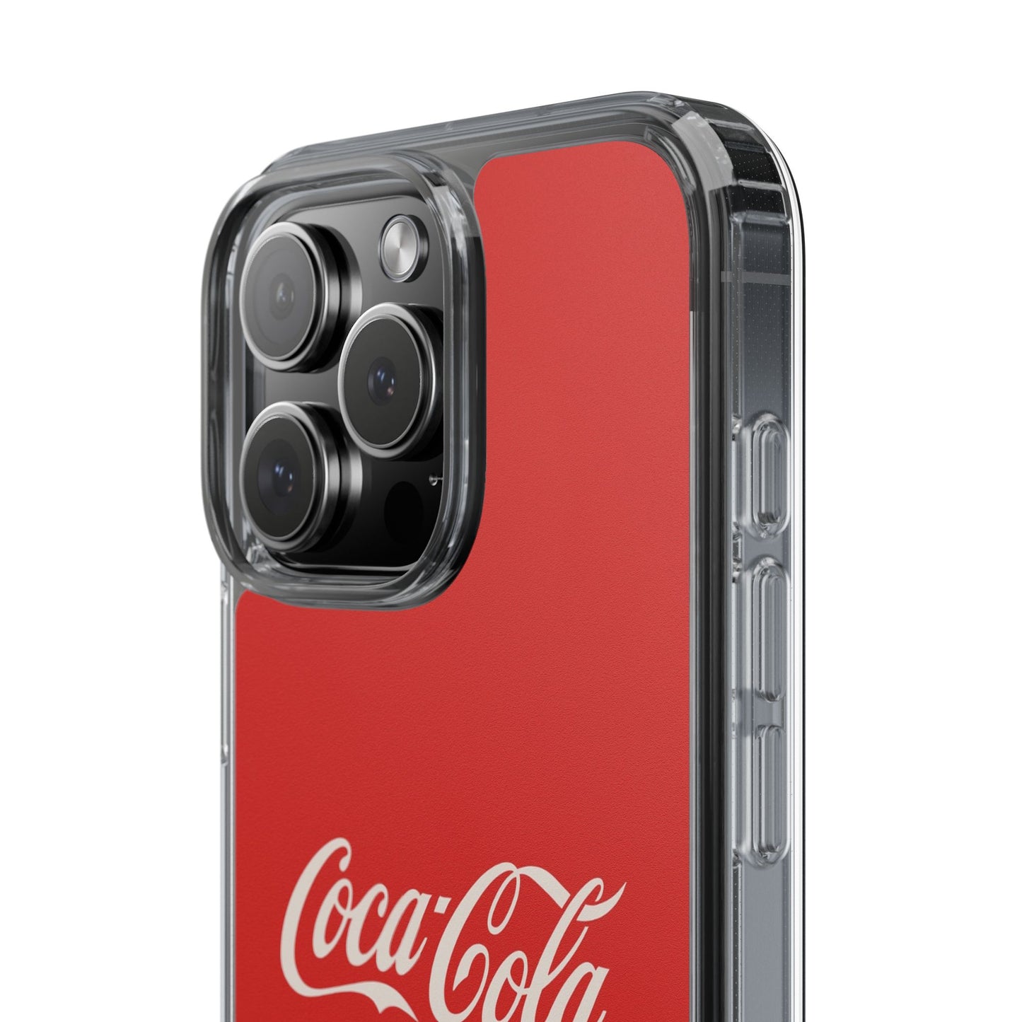 Coca-Cola Clear Phone Cases, Retro Style, Gift for Cola Lovers, Trendy Accessories, Customizable Phone Cover, Fun Collectible