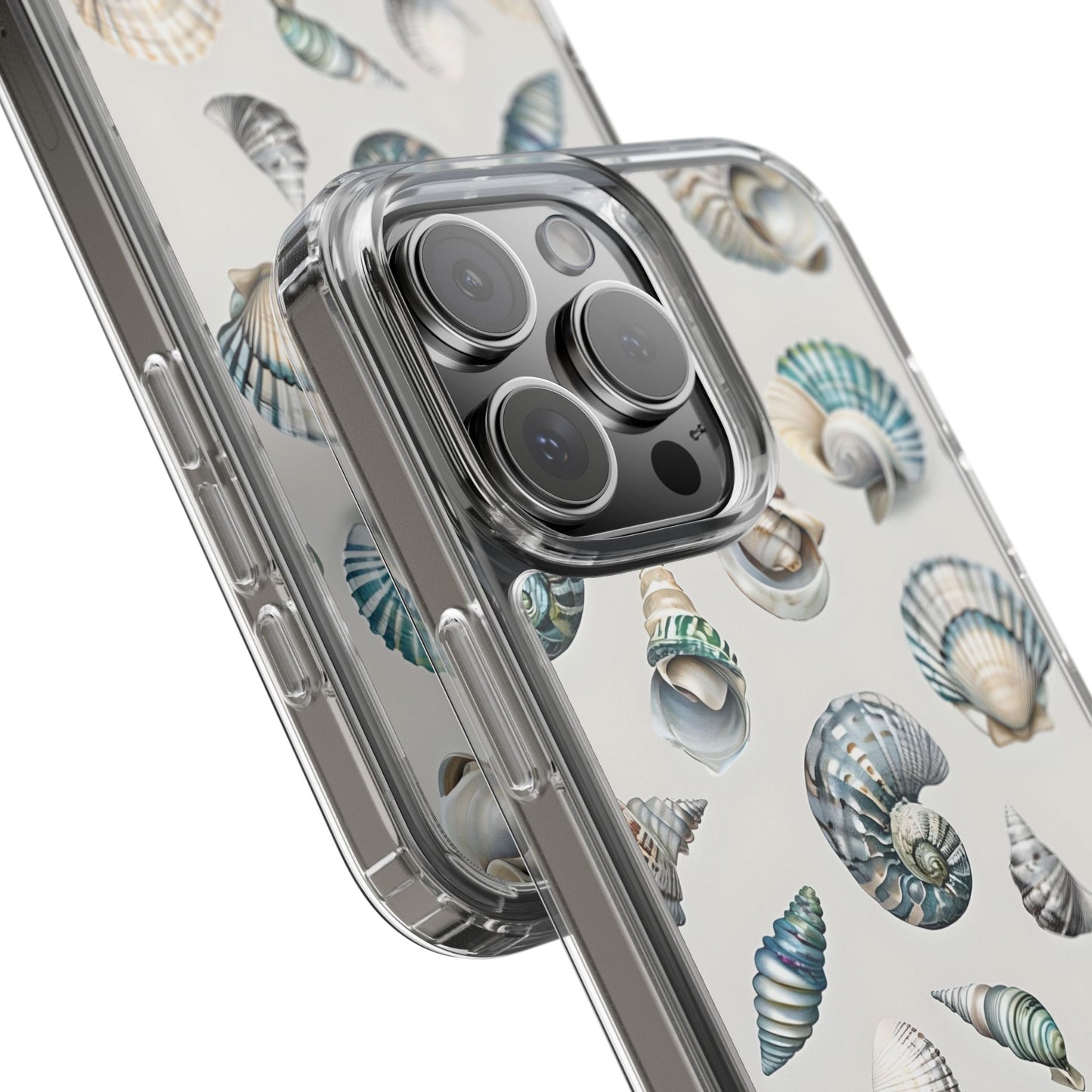 Seashell Clear Phone Case - Coastal Beach Decor