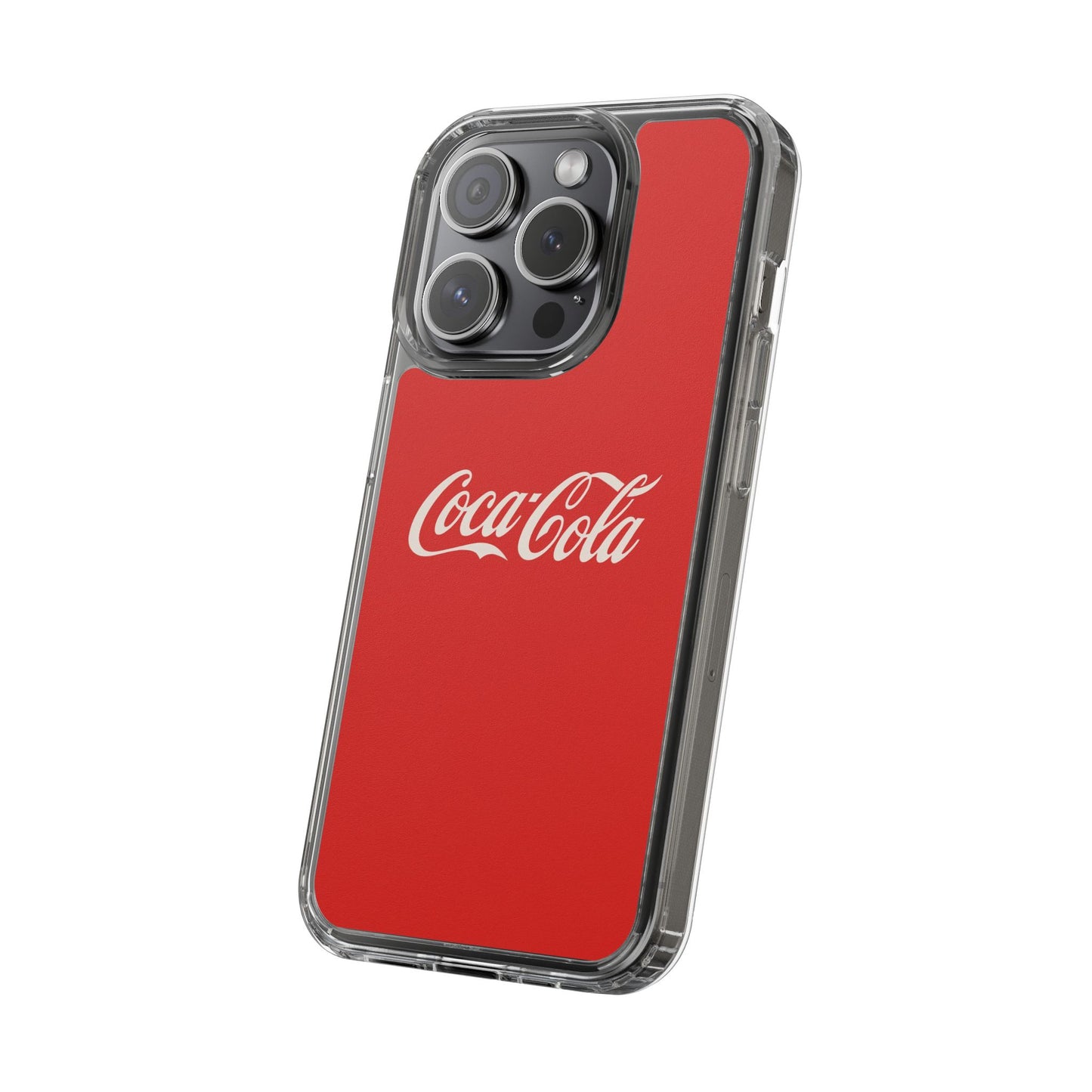 Coca-Cola Clear Phone Cases, Retro Style, Gift for Cola Lovers, Trendy Accessories, Customizable Phone Cover, Fun Collectible