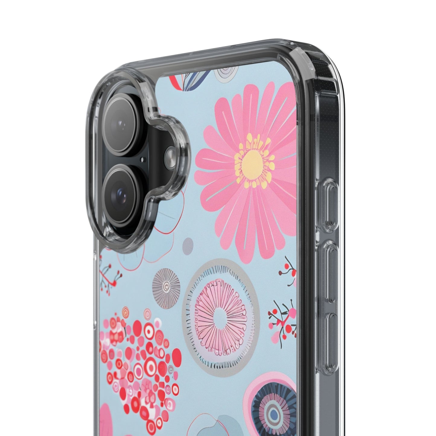 Floral Clear Phone Case - Bright & Colorful Design for Flower Lovers