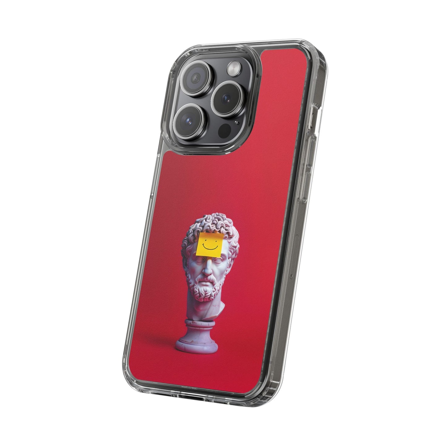 Clear Case with Smiley Face Design