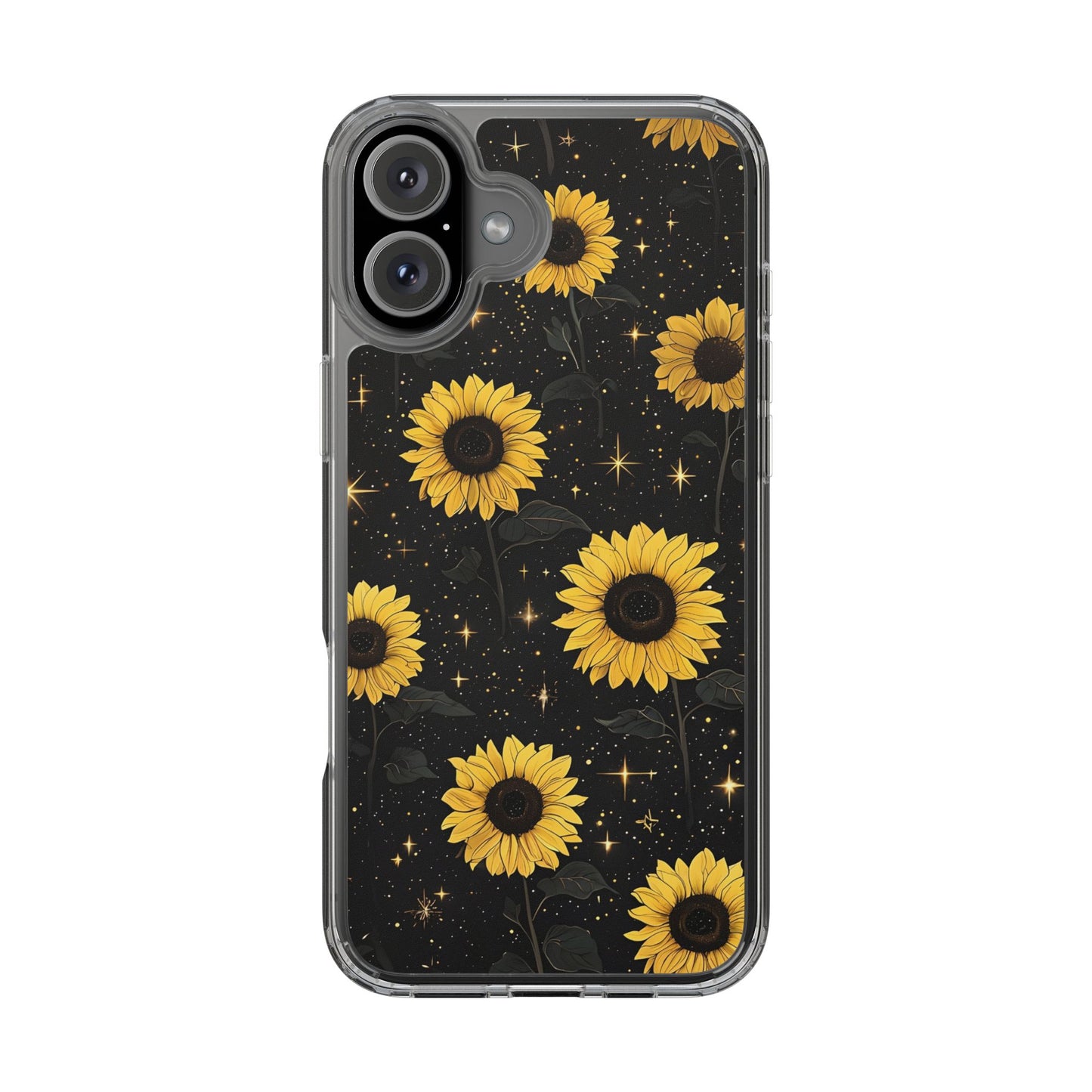 Sunflower Clear Phone Case - Floral Design for Nature Lovers