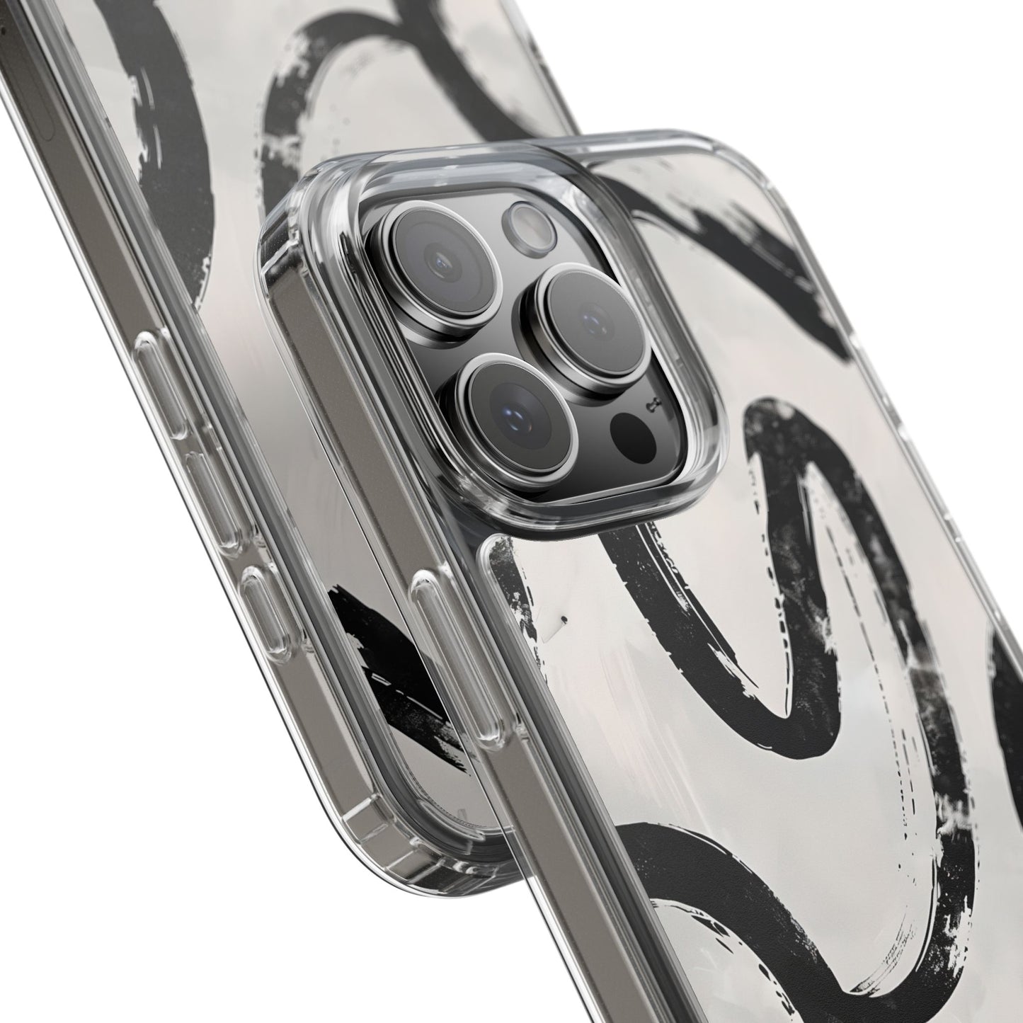 Modern Abstract Clear Phone Case, Trendy Cellphone Protector, Minimalist Style, Gift for Him or Her, Unique Phone Cover